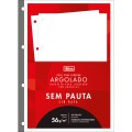 Foto ilustrativa Refil Tiliflex sem Pauta para Caderno Argolado Universitário 80 Folhas