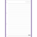 Foto ilustrativa Refil Tiliflex Tarjado Lumi para Caderno Argolado Universitário 96 Folhas
