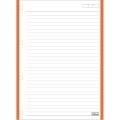 Foto ilustrativa Refil Tiliflex Tarjado Lumi para Caderno Argolado Universitário 96 Folhas