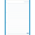 Foto ilustrativa Refil Tiliflex Tarjado para Caderno Argolado Universitário 96 Folhas