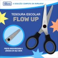 Foto ilustrativa Tesoura Escolar 132mm Flow Up Preta